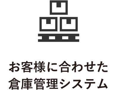 お客様に合わせた倉庫管理システム